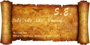 Sétáló Emese névjegykártya
